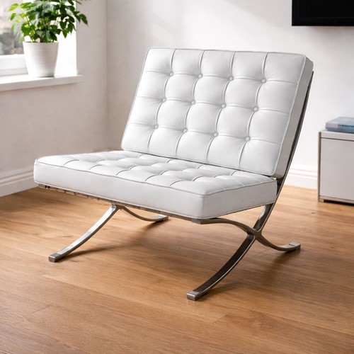 Barcelona chair sessel weiß - weiß,