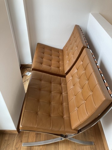 Barcelona chair cognac leder - barcelona,